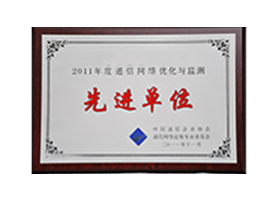 中国通信网络优化与检测先进单位
