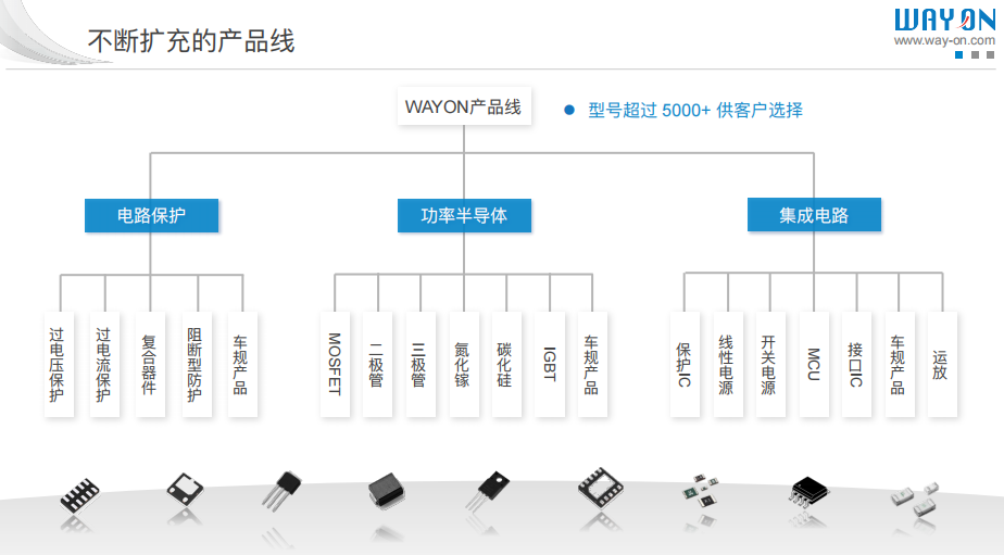 WAYON代理商，维安MOS管，维安SBD，肖特基二三极管，维安LDO线性稳压，PTC，保险丝，ESD ，IGBT ，OVP， TVS代理商.png